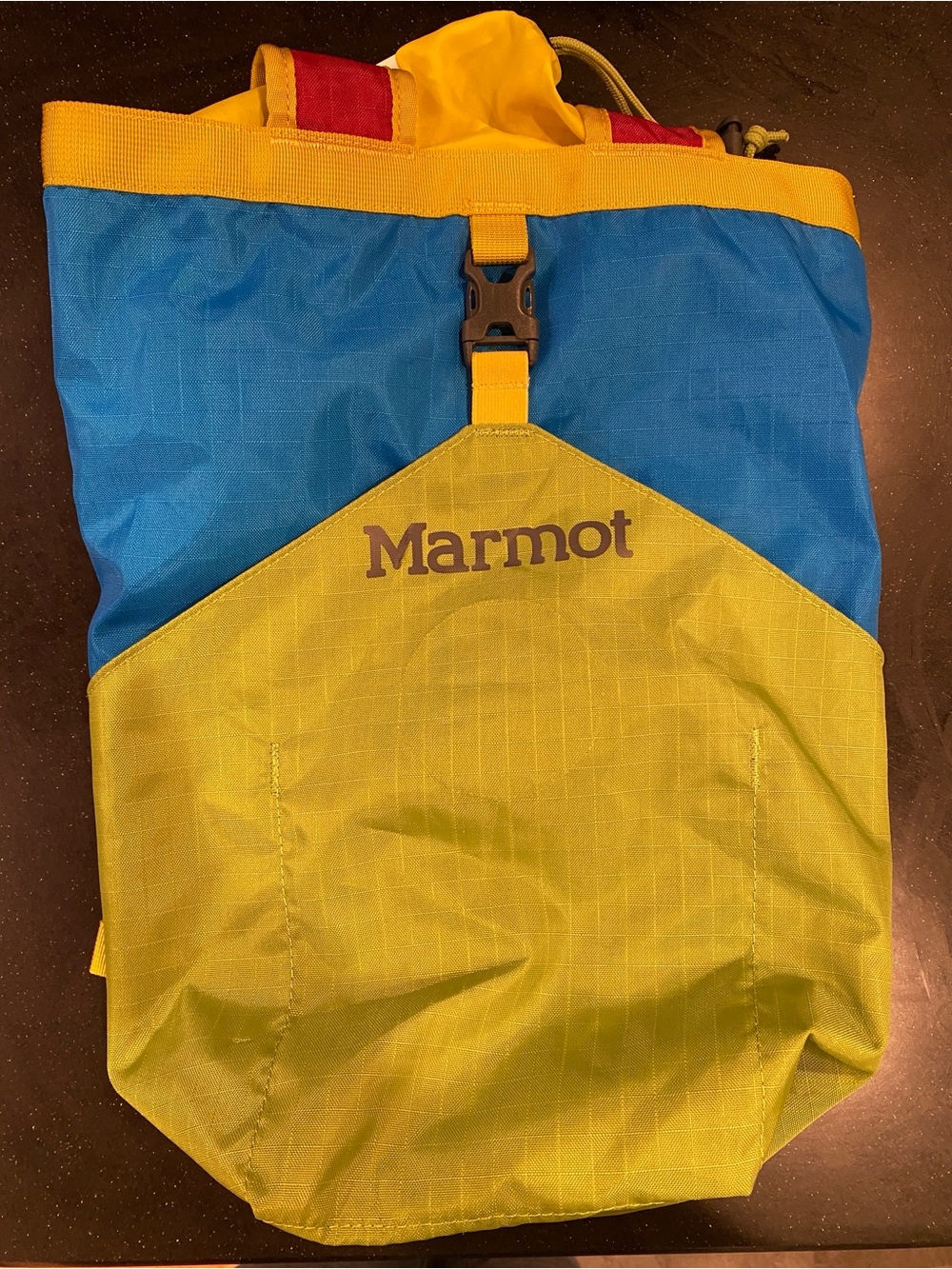 Marmot Urban Hauler tote backpack small fire/green/teal Convertible day pack NWT